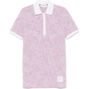 Thom Browne - Mini Jurk - Roze - Katoen - Gestreepte Polo
