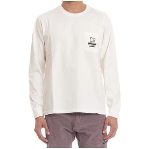 C.p. Company, Heren, Tops, Wit, Maat: S Katoen,