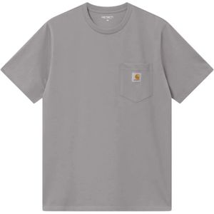 Carhartt Wip, Heren, Tops, Grijs, Maat: M Katoen,