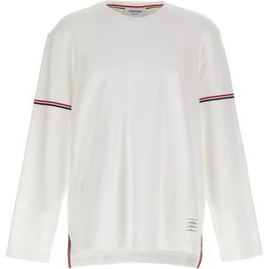 Thom Browne, Heren, Tops, Wit, Maat: XL Katoen,