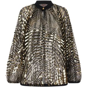 Pucci, Dames, Blouses & Shirts, Veelkleurig, Maat: XS Leer,