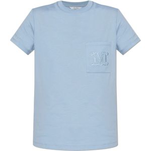 Max Mara, Dames, Tops, Blauw, Maat: L Katoen,