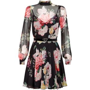 Philipp Plein, Dames, Jurken, Veelkleurig, Maat: XS Zijde,