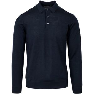 Paolo Pecora, Heren, Truien, Blauw, Maat: L Wol,
