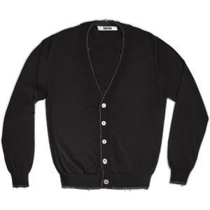 Mauro Grifoni, Heren, Truien, Zwart, Maat: M Poliester,