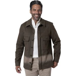 Jacob Cohën, Heren, Jassen, Grijs, Maat: M Flanel,