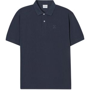 Closed, Heren, Tops, Blauw, Maat: M Piqué,