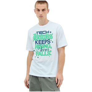 ICE & Techno, Heren, Tops, Wit, Maat: S Katoen,