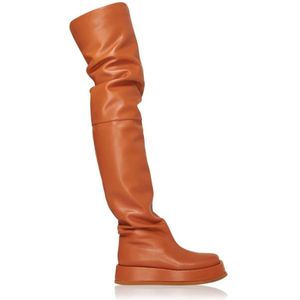 Gia Borghini, Dames, Schoenen, Bruin, Maat: 40 EU Leer,