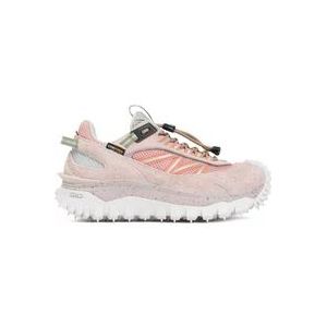 Moncler Roze & Paarse Trailgrip Sneakers , Pink , Dames , Maat: 36 EU