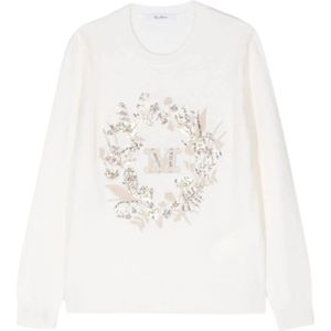 Max Mara, Dames, Truien, Wit, Maat: XS
