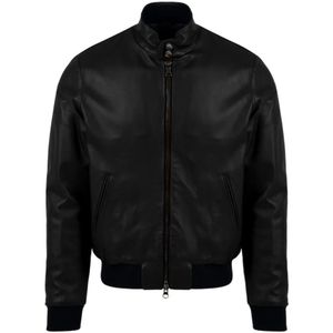 The Jack Leathers, Heren, Jassen, Blauw, Maat: XL Leer,