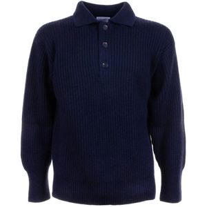 Malo, Heren, Tops, Blauw, Maat: L