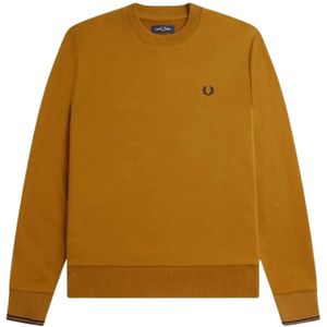 Fred Perry, Heren, Sweatshirts & Hoodies, Bruin, Maat: XS Katoen,