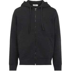 Etro, Heren, Sweatshirts & Hoodies, Zwart, Maat: XL Katoen,