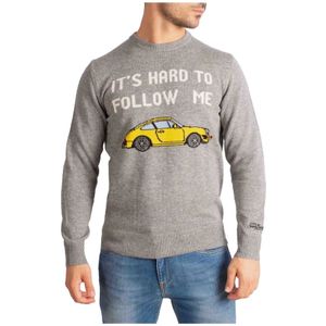 MC2 Saint Barth, Heren, Truien, Grijs, Maat: S Wol,