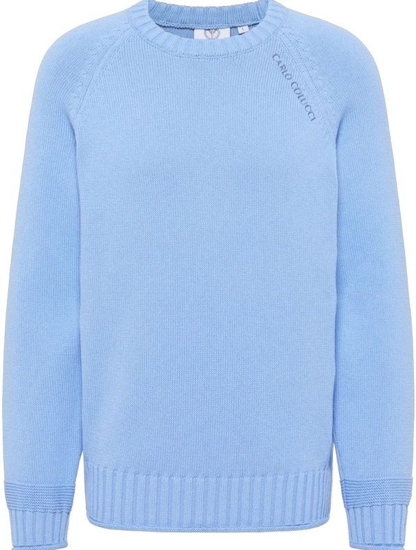 Carlo Colucci - Carat Capsule - Gebreide Trui - Blauw