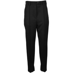 Prada, Dames, Broeken, Zwart, Maat: S Wol,