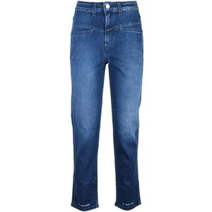 Closed, Dames, Jeans, Blauw, Maat: W28 Katoen,