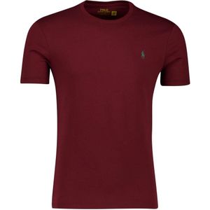 Polo Ralph Lauren - Shirt - Smaragd/Wijnrood - Kwartmouw - Normale Pasvorm