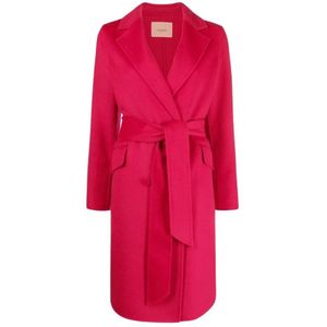 Twinset Trenchcoat , Pink , Dames , Maat: XS