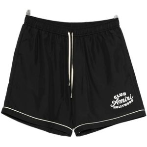 Amiri, Heren, Korte broeken, Zwart, Maat: M Zijde,