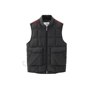 Woolrich Erfgoed Terrein Vest , Black , Heren , Maat: XL