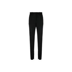 Gucci Zwarte wollen broek met Horsebit-detail , Black , Dames , Maat: XS