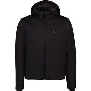 Prada, Heren, Sweatshirts & Hoodies, Zwart, Maat: M Nylon,