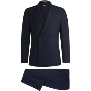 Hugo Boss - Pak - Blauw - Wol