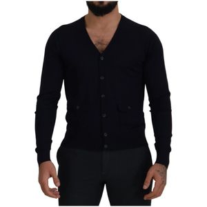 Dolce & Gabbana, Heren, Truien, Blauw, Maat: S Taf,