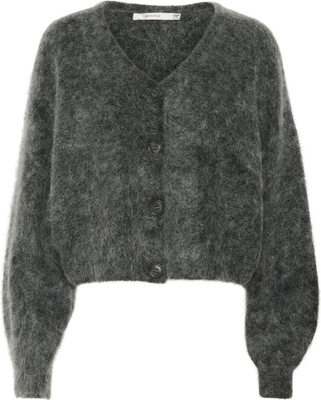 Gestuz - Gzdebbie Cardigan Noos - Vest - Grijs - Gebreid