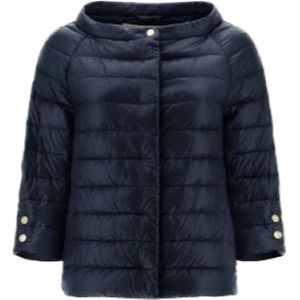 Herno, Dames, Jassen, Blauw, Maat: S Nylon,
