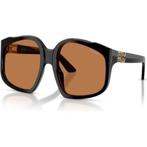 Miu Miu, Dames, Accessoires, Zwart, Maat: 59 MM Polyamide,