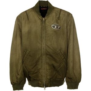 Diesel, Heren, Jassen, Groen, Maat: L