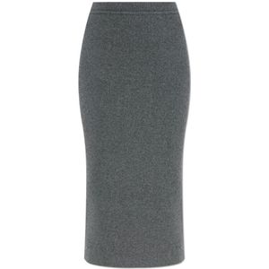 Tom Ford - Kokerrok - Grijs - Katoen