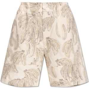 Jacquemus, Dames, Korte broeken, Beige, Maat: 2XS Katoen,