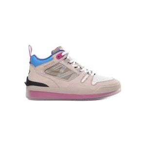 Moncler Roze sneakers met reflecterende ripstop , Pink , Dames , Maat: 37 1/2 EU