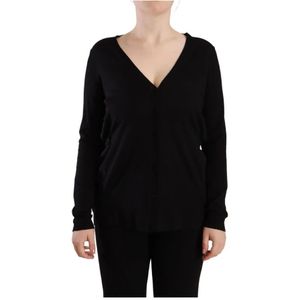 Dolce & Gabbana, Dames, Truien, Zwart, Maat: S Wol,