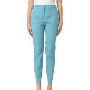 Max Mara, Dames, Broeken, Blauw, Maat: S Katoen,