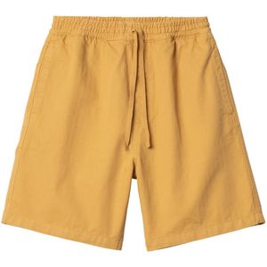 Carhartt Wip, Heren, Korte broeken, Geel, Maat: XS Katoen,
