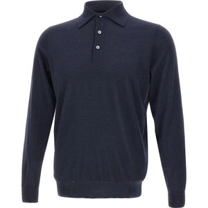 Filippo De Laurentiis, Heren, Truien, Blauw, Maat: S Zijde,