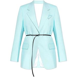 Bottega Veneta, Dames, Jassen, Blauw, Maat: 3XS