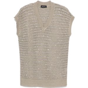 Fabiana Filippi, Dames, Truien, Beige, Maat: S