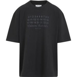 Maison Margiela, Heren, Tops, Zwart, Maat: M Katoen,