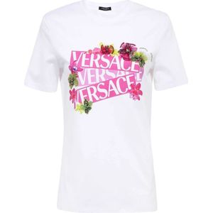 Versace, Dames, Tops, Wit, Maat: 2XS Katoen,