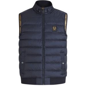Belstaff, Heren, Jassen, Blauw, Maat: S Nylon,