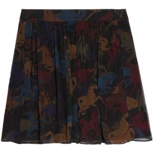 Zadig & Voltaire, Dames, Rokken, Bruin, Maat: 2XS Viscose,