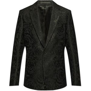 Versace Gestreepte blazer , Black , Heren , Maat: M