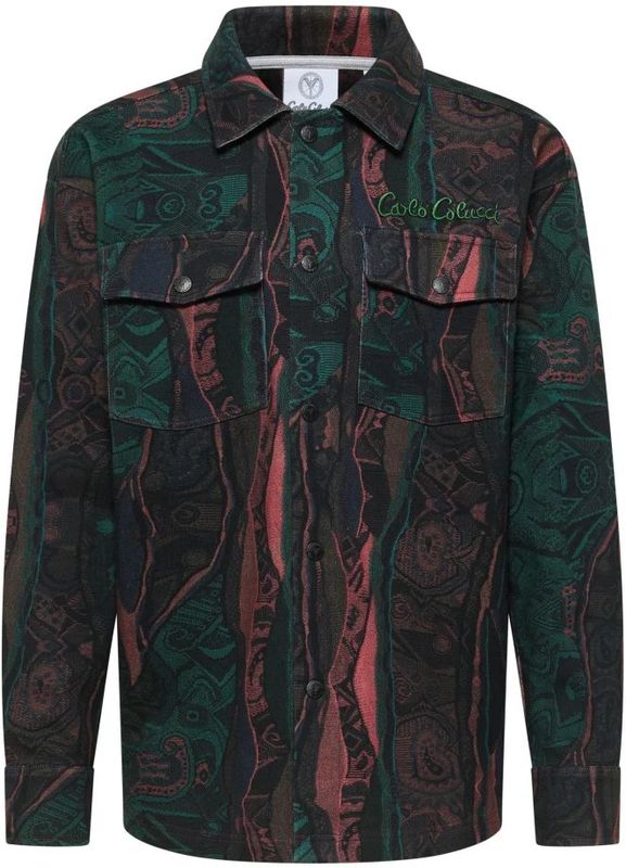 Carlo Colucci - Oversize Shirt - Veelkleurig - Retro Vibes